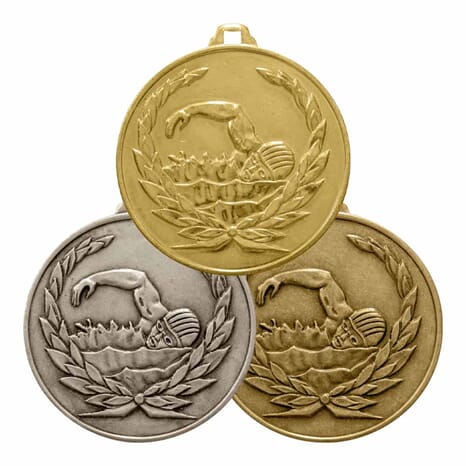 Svømming medalje 40 mm