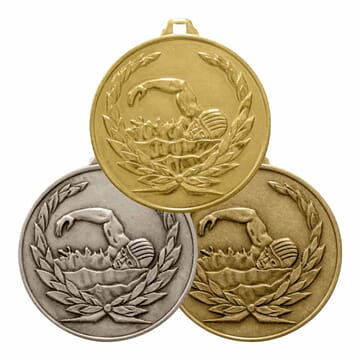 Svømming medalje 40 mm