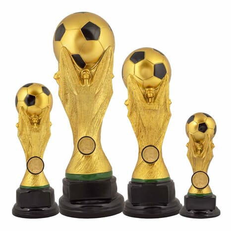 World cup statuett i 4 størrelser